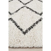 Zaria 151 White Black Moroccan Inspired Modern Shaggy Rug - Rugs Of Beauty - 5