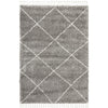 Zaria 152 Grey Moroccan Inspired Modern Shaggy Rug - Rugs Of Beauty - 1