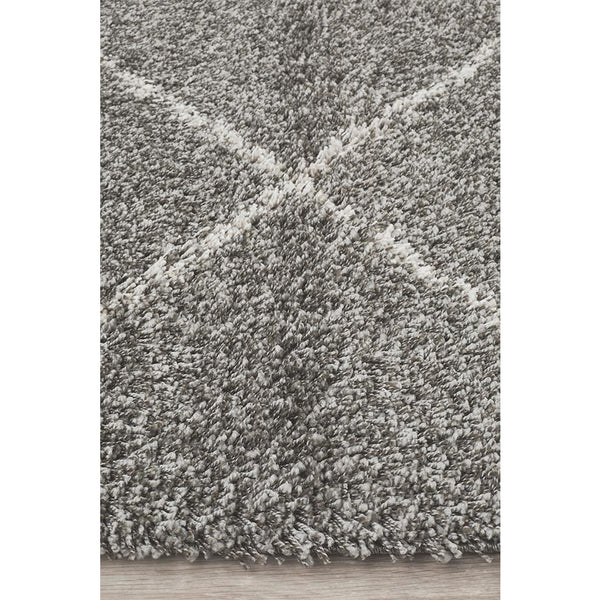 Zaria 152 Grey Moroccan Inspired Modern Shaggy Rug - Rugs Of Beauty - 5