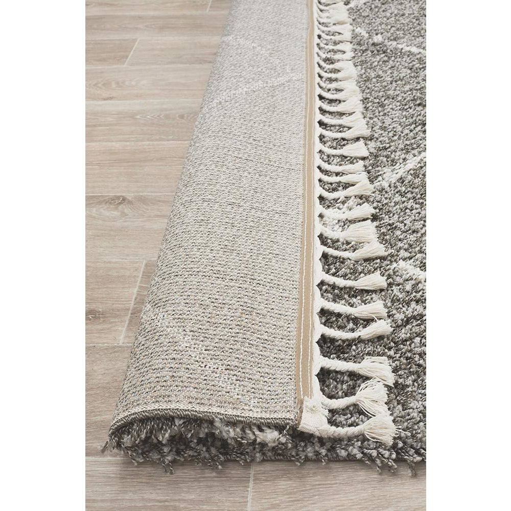 Zaria 152 Grey Moroccan Inspired Modern Shaggy Rug - Rugs Of Beauty - 7