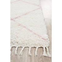 Zaria 152 Pink Moroccan Inspired Modern Shaggy Rug - Rugs Of Beauty - 4