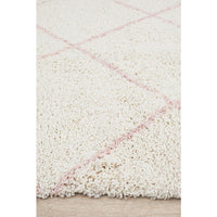 Zaria 152 Pink Moroccan Inspired Modern Shaggy Rug - Rugs Of Beauty - 5
