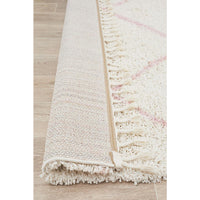 Zaria 152 Pink Moroccan Inspired Modern Shaggy Rug - Rugs Of Beauty - 7