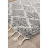 Zaria 152 Silver Grey Moroccan Inspired Modern Shaggy Runner Rug - Rugs Of Beauty - 5