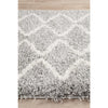 Zaria 152 Silver Grey Moroccan Inspired Modern Shaggy Runner Rug - Rugs Of Beauty - 4