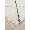 Zaria 152 White Black Moroccan Inspired Modern Shaggy Rug - Rugs Of Beauty - 3