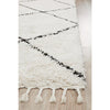 Zaria 152 White Black Moroccan Inspired Modern Shaggy Rug - Rugs Of Beauty - 4