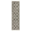 Zaria 153 Grey Moroccan Inspired Modern Shaggy Runner Rug - Rugs Of Beauty - 1