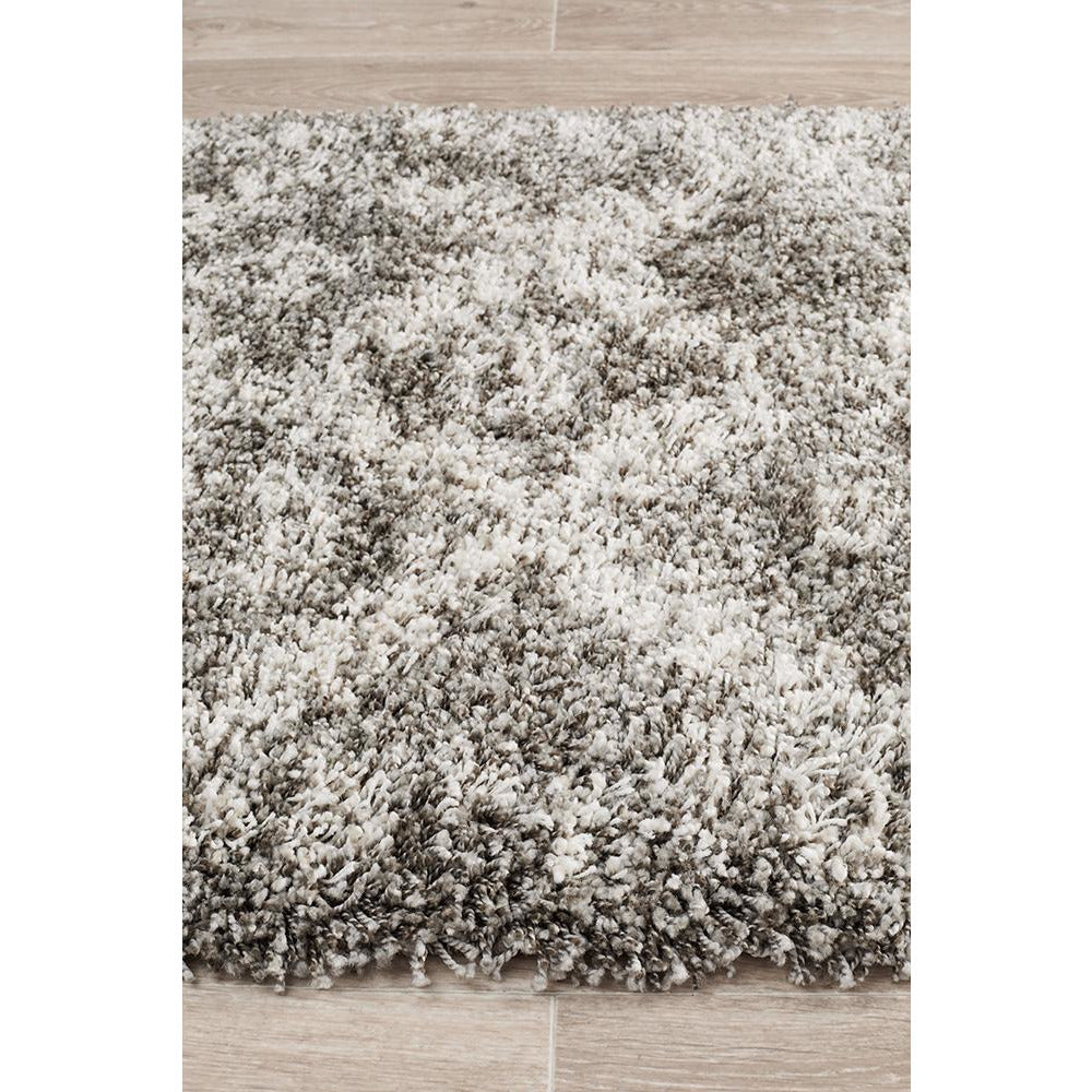 Zaria 153 Grey Moroccan Inspired Modern Shaggy Runner Rug - Rugs Of Beauty - 4
