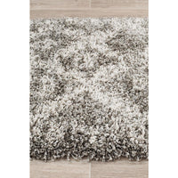 Zaria 153 Grey Moroccan Inspired Modern Shaggy Runner Rug - Rugs Of Beauty - 4
