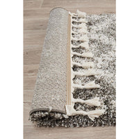 Zaria 153 Grey Moroccan Inspired Modern Shaggy Runner Rug - Rugs Of Beauty - 7