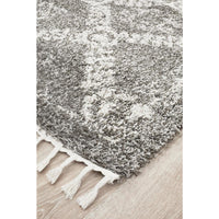 Zaria 153 Grey Moroccan Inspired Modern Shaggy Rug - Rugs Of Beauty - 3