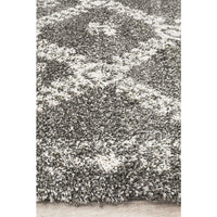 Zaria 153 Grey Moroccan Inspired Modern Shaggy Rug - Rugs Of Beauty - 5