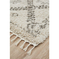 Zaria 153 Natural Moroccan Inspired Modern Shaggy Rug - Rugs Of Beauty - 3