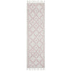 Zaria 153 Pink Moroccan Inspired Modern Shaggy Runner Rug - Rugs Of Beauty - 1