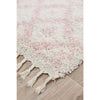 Zaria 153 Pink Moroccan Inspired Modern Shaggy Runner Rug - Rugs Of Beauty - 7