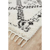 Zaria 153 White Black Moroccan Inspired Modern Shaggy Rug - Rugs Of Beauty - 3