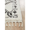 Zaria 153 White Black Moroccan Inspired Modern Shaggy Rug - Rugs Of Beauty - 4