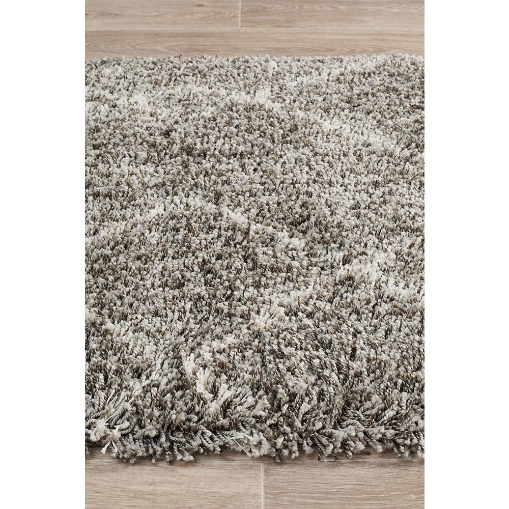 Zaria 154 Grey Moroccan Inspired Modern Shaggy Runner Rug - Rugs Of Beauty - 3