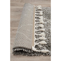 Zaria 154 Grey Moroccan Inspired Modern Shaggy Runner Rug - Rugs Of Beauty - 7