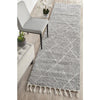 Zaria 154 Silver Grey Moroccan Inspired Modern Shaggy Runner Rug - Rugs Of Beauty - 2