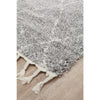 Zaria 154 Silver Grey Moroccan Inspired Modern Shaggy Runner Rug - Rugs Of Beauty - 3