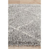 Zaria 154 Silver Grey Moroccan Inspired Modern Shaggy Runner Rug - Rugs Of Beauty - 4