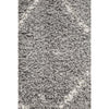 Zaria 154 Silver Grey Moroccan Inspired Modern Shaggy Runner Rug - Rugs Of Beauty - 5