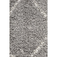 Zaria 154 Silver Grey Moroccan Inspired Modern Shaggy Runner Rug - Rugs Of Beauty - 5