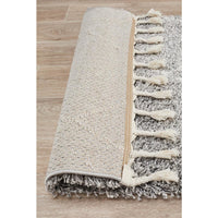 Zaria 154 Silver Grey Moroccan Inspired Modern Shaggy Runner Rug - Rugs Of Beauty - 6