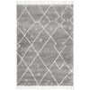 Zaria 154 Silver Grey Moroccan Inspired Modern Shaggy Rug - Rugs Of Beauty - 1