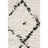 Zaria 154 White Black Moroccan Inspired Modern Shaggy Runner Rug - Rugs Of Beauty - 6