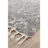 Zaria 155 Silver Grey Moroccan Inspired Modern Shaggy Runner Rug - Rugs Of Beauty - 3