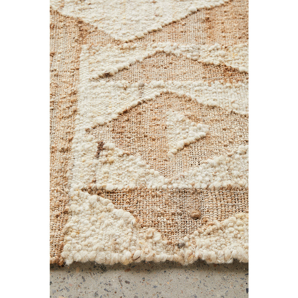 Nazret 1325 Jute Wool Cotton Natural Rug - Rugs Of Beauty - 7