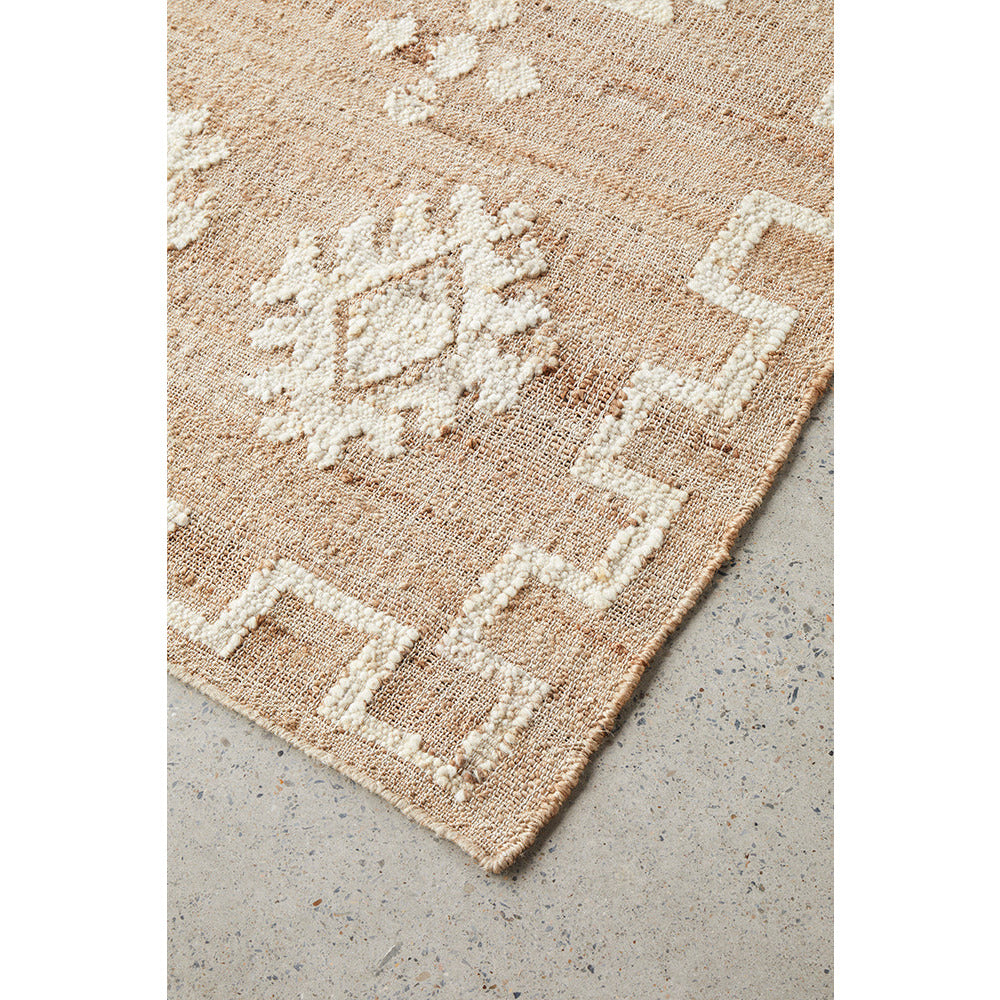 Nazret 1327 Jute Wool Cotton Natural Rug - Rugs Of Beauty - 3