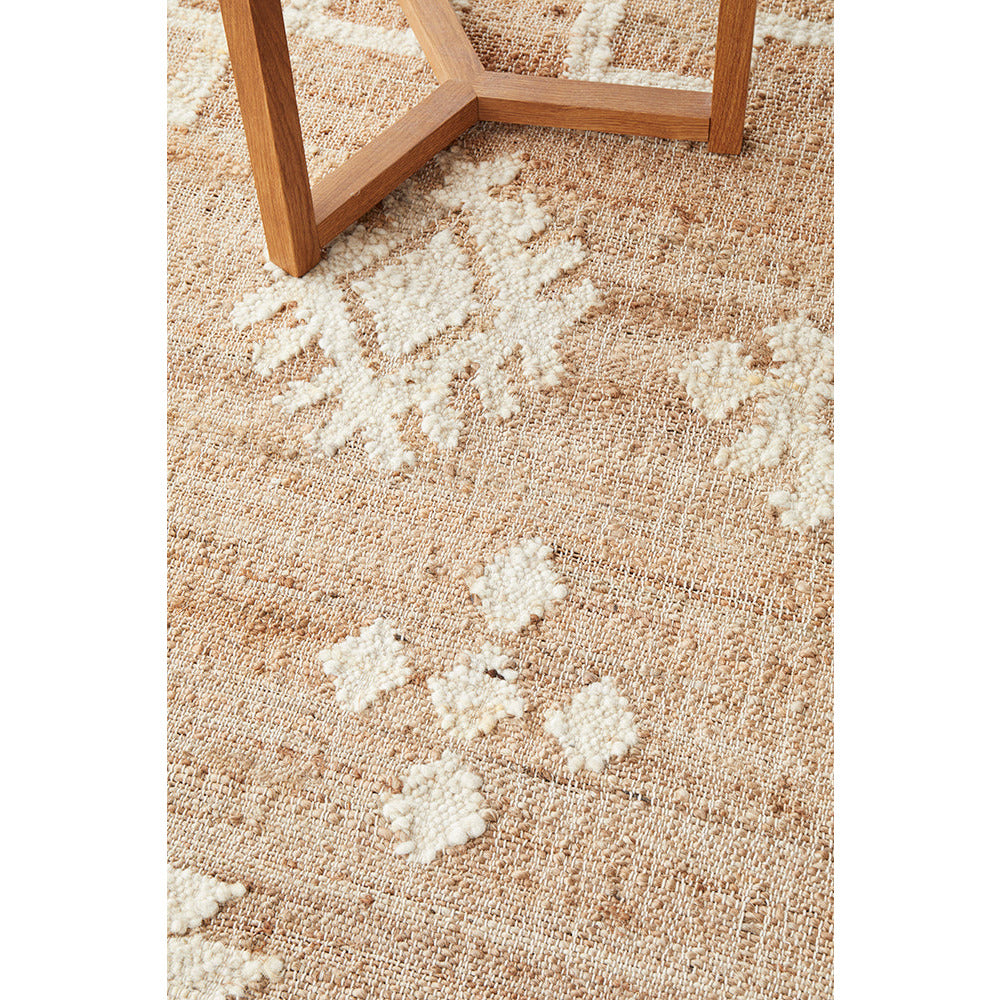 Nazret 1327 Jute Wool Cotton Natural Rug - Rugs Of Beauty - 6