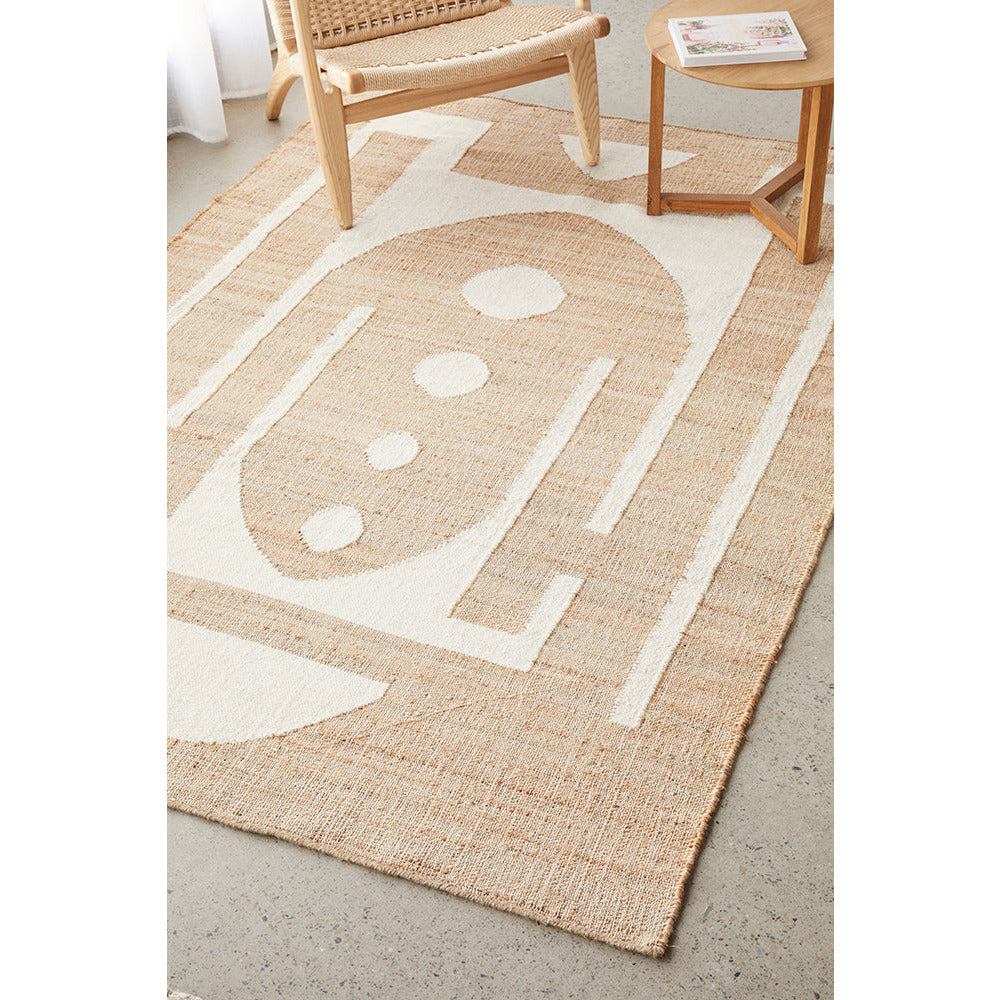Nazret 1333 Jute Wool Cotton Natural Rug - Rugs Of Beauty - 2