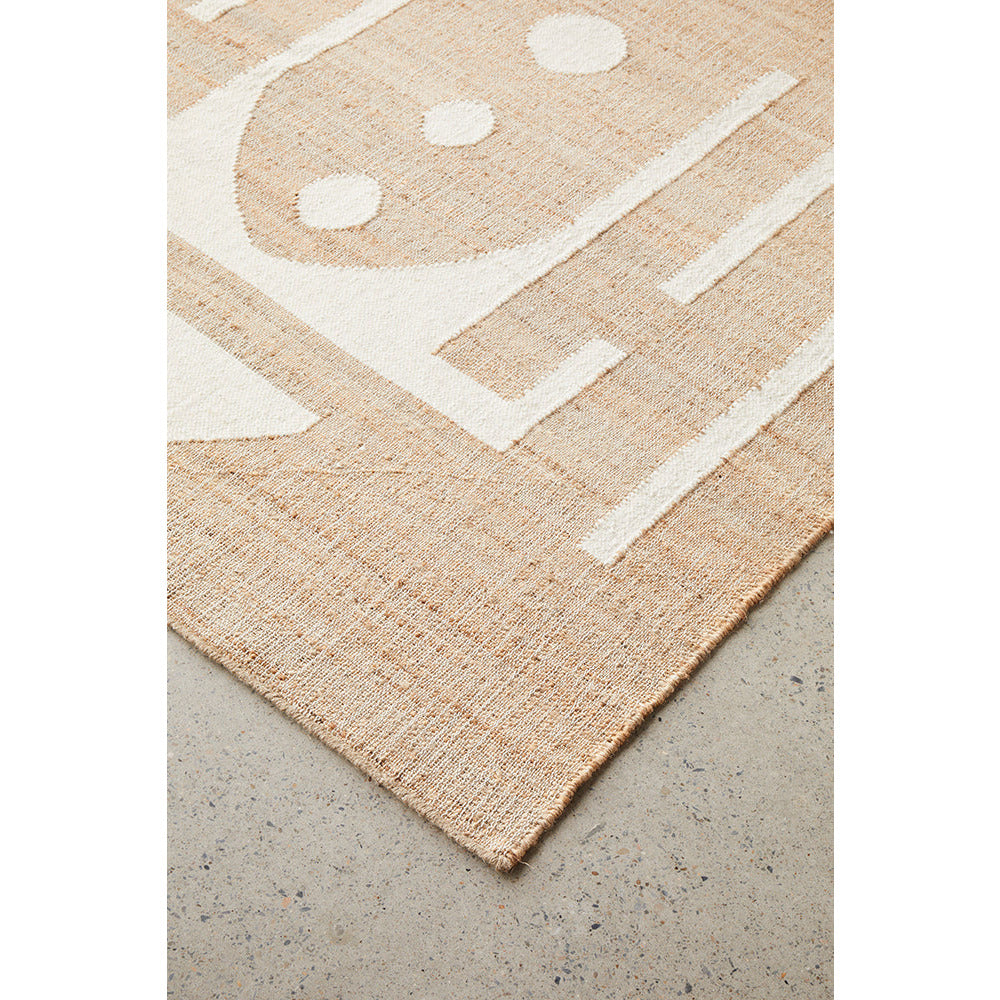 Nazret 1333 Jute Wool Cotton Natural Rug - Rugs Of Beauty - 3