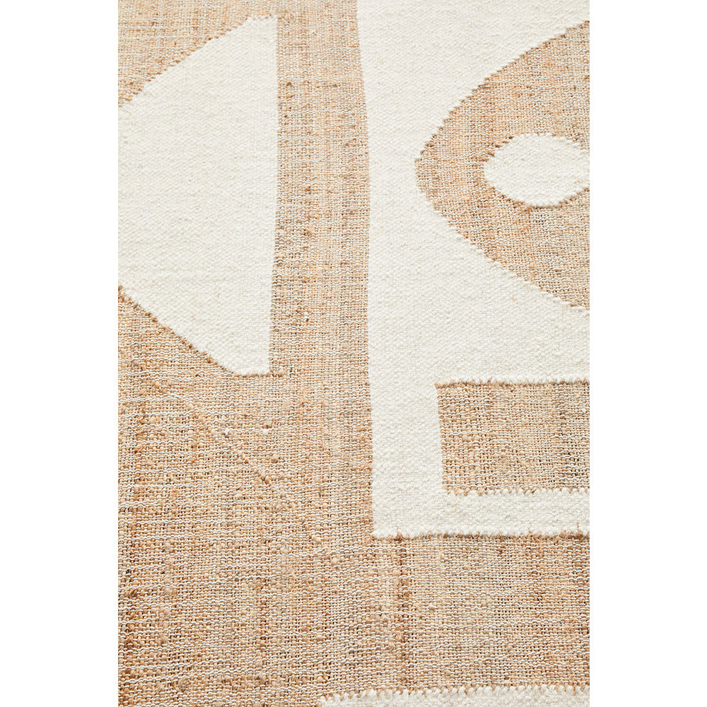 Nazret 1333 Jute Wool Cotton Natural Rug - Rugs Of Beauty - 5