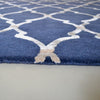 Sanderson Empire Trellis Indigo 45508 Designer Wool / Viscose Rug - Rugs Of Beauty - 4