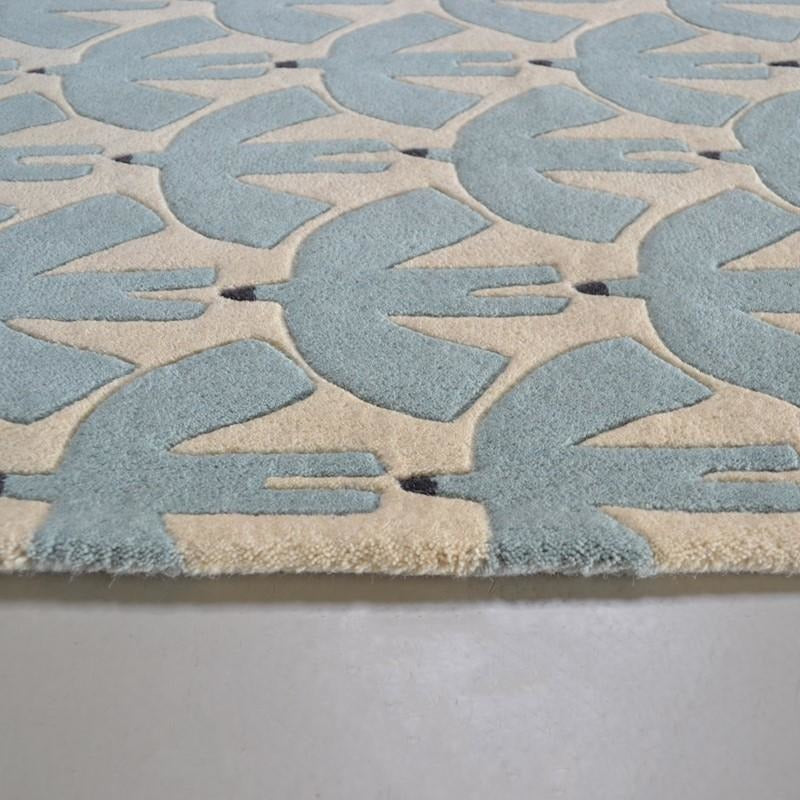 Scion Pajaro Mint 23909 Modern Designer Wool Rug  - Rugs Of Beauty - 4