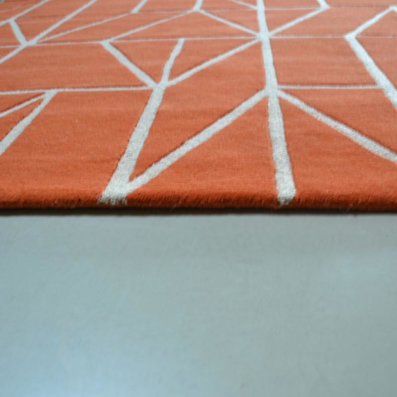 Scion Viso Paprika 24003 Modern Designer Wool Rug - Rugs Of Beauty - 5