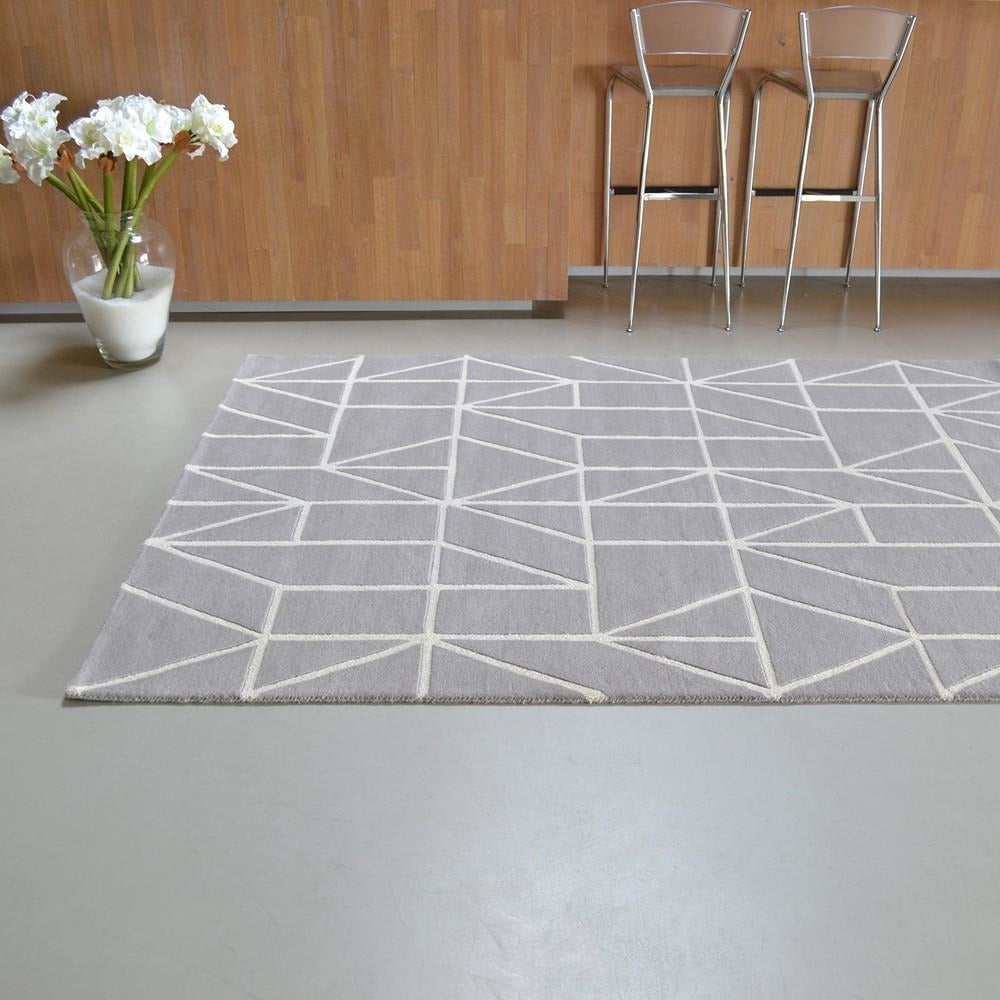 Scion Viso Steel 24004 Modern Designer Wool Rug - Rugs Of Beauty - 2