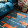 Scion Mr Fox Denim 25318 Modern Designer Wool Rug - Rugs Of Beauty - 2