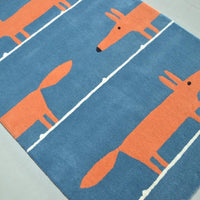 Scion Mr Fox Denim 25318 Modern Designer Wool Rug - Rugs Of Beauty - 3