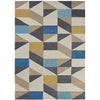 Scion Nuevo Indigo 26108 Modern Designer Wool Rug - Rugs Of Beauty - 1
