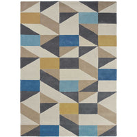Scion Nuevo Indigo 26108 Modern Designer Wool Rug - Rugs Of Beauty - 1