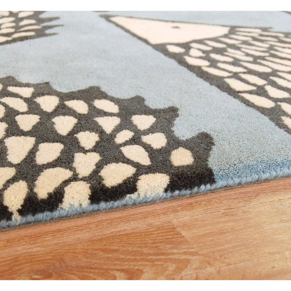 Scion Spike Marine 26808 Modern Designer Wool Rug - Rugs Of Beauty - 5