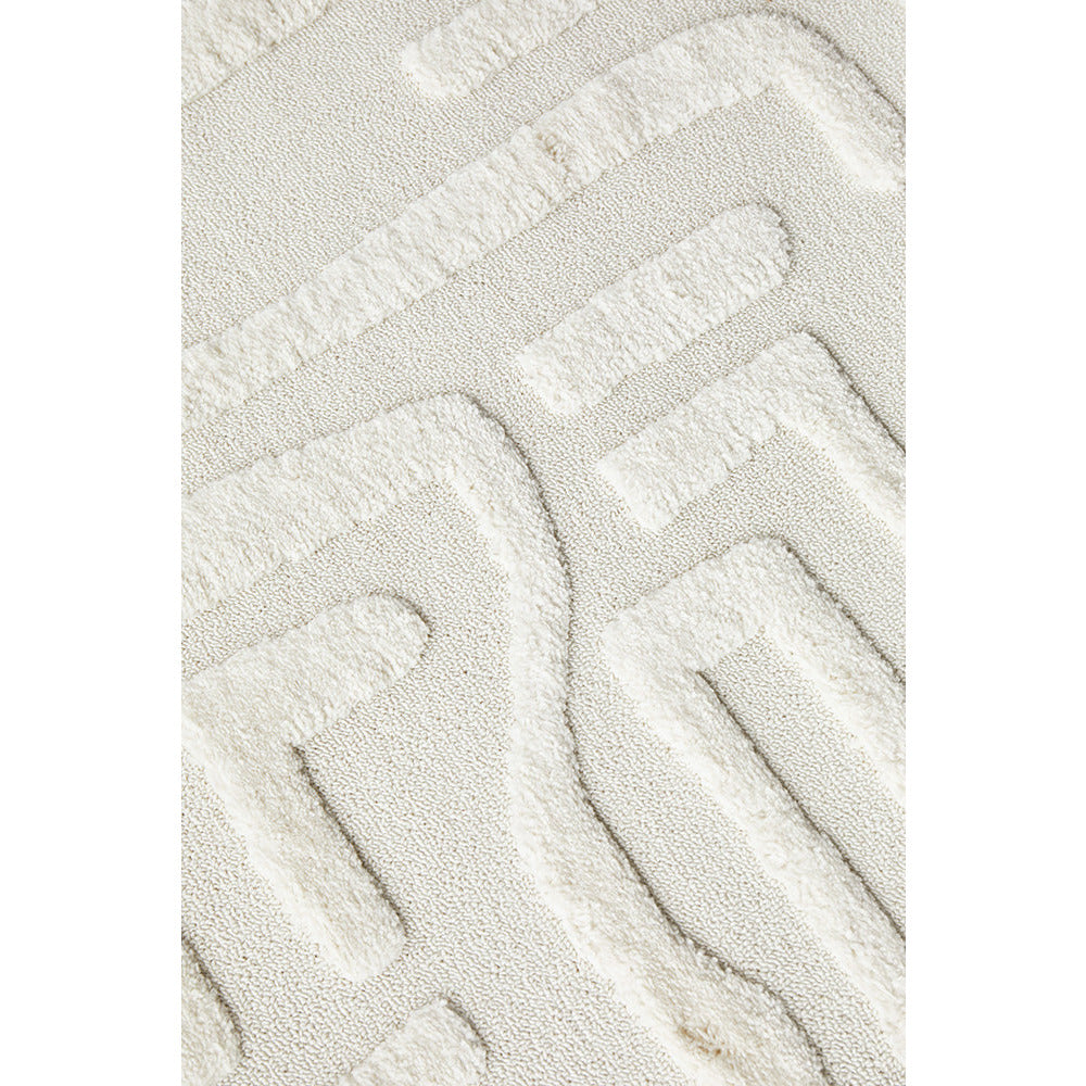Porto 3425 White Patterned Modern Rug - Rugs Of Beauty - 5