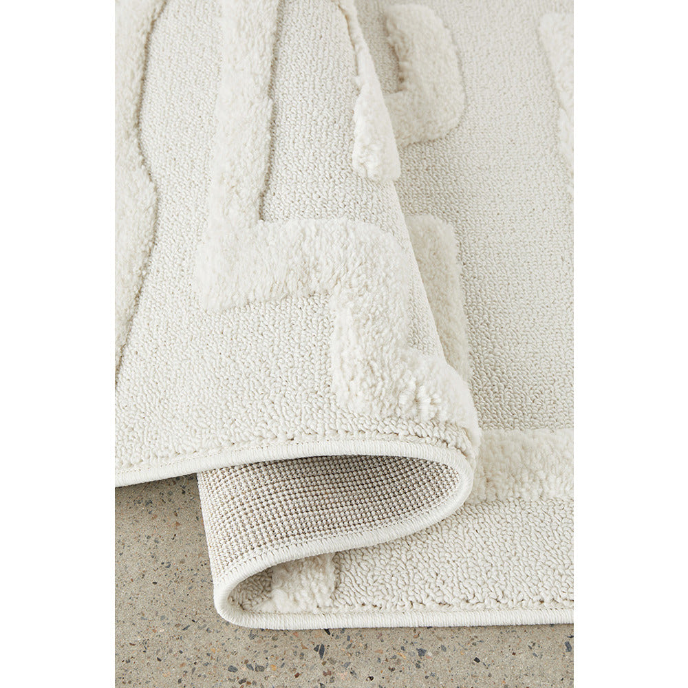 Porto 3425 White Patterned Modern Rug - Rugs Of Beauty - 6